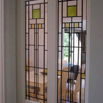 Close-up of a stained glass