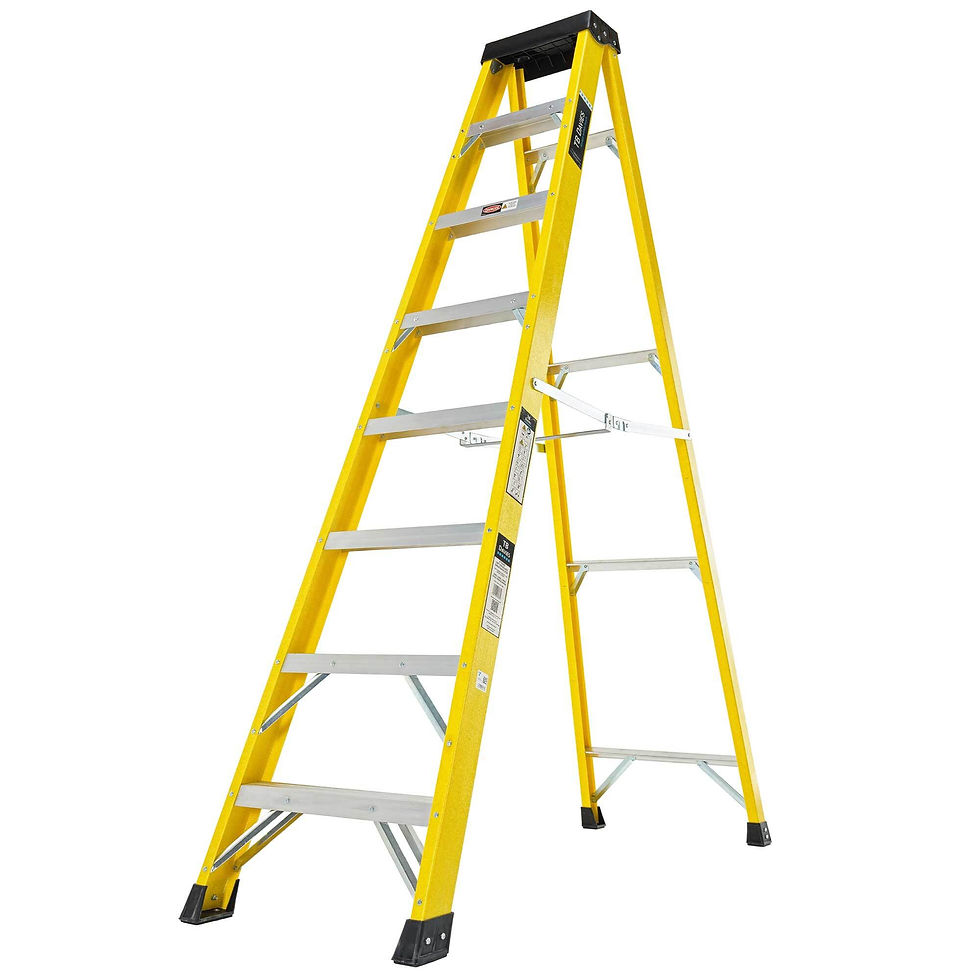 INSUL8-S Fibreglass Swingback Step Ladder 8 Tread