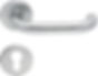 Lever Handles, Shaped, on Round Roses, 304 Stainless Steel, Chase, Startec