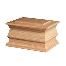 Solid Oak Casket Urn