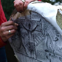 Headstone recording Preban Graveyard