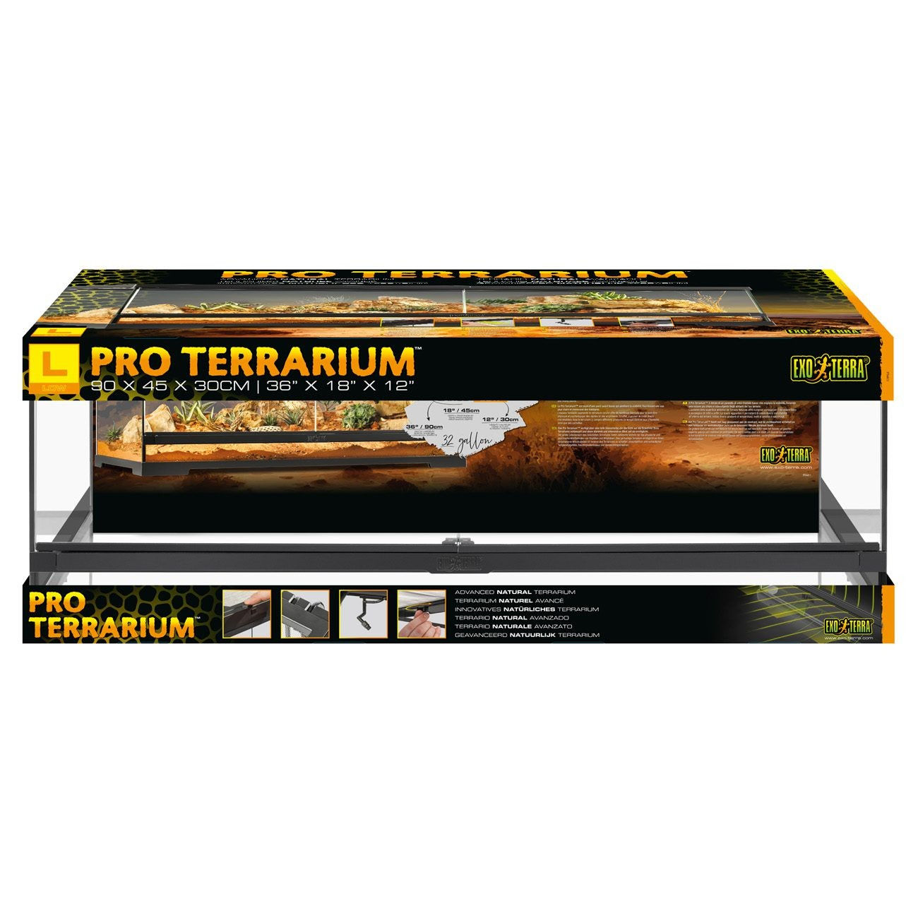 EXO TERRA PRO TERRARIUM 90x45x30cm