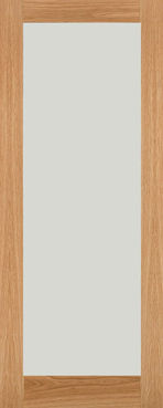 White Oak Shaker Frosted Glass