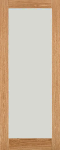 White Oak Shaker Frosted Glass
