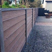 Timbercrete Fencing