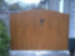 PVC Golden Oak Driveway Gates
