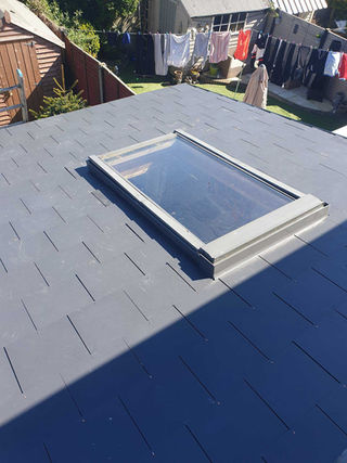 Rooftop window installed by GJP Roofing