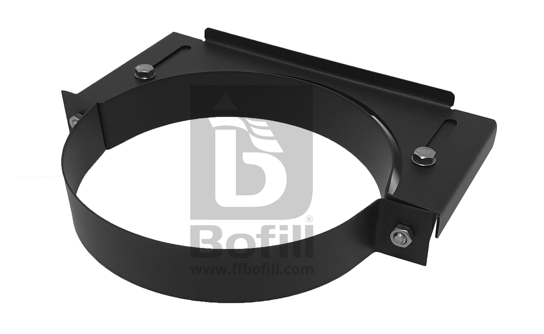 150mm TW Wall Bracket adj 35-89mm Stainless Steel Painted Black