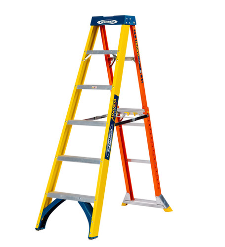 Werner Adjustastep Pro® Fibreglass Stepladder 6 Tread | Valentine