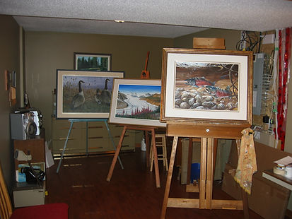 My Studio, paintings
