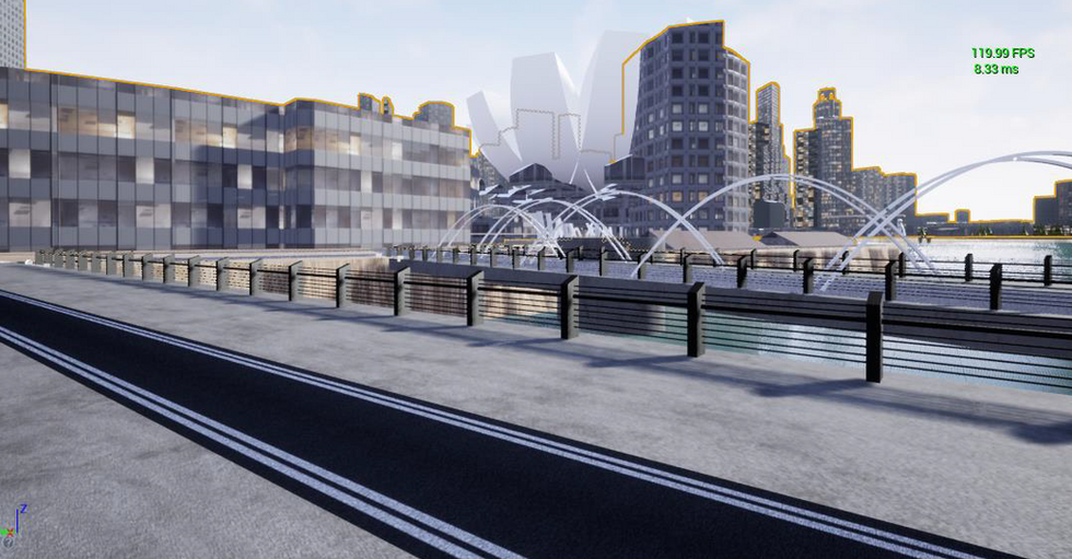 singapore terrain - closer look at the automatically generated terrain