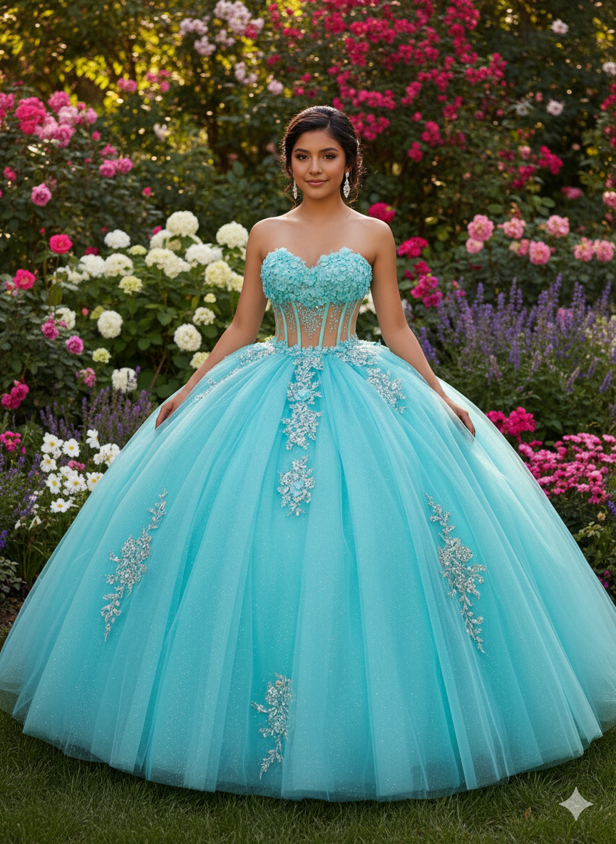 Close-up view of a 7-hoop princess petticoat hanging on a rack