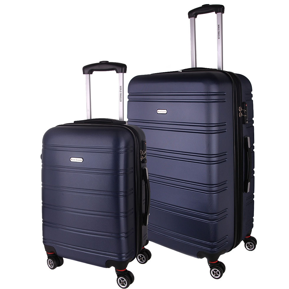 World Traveler Hardside Bristol ll 2-Piece Expandable Spinner Luggage Set