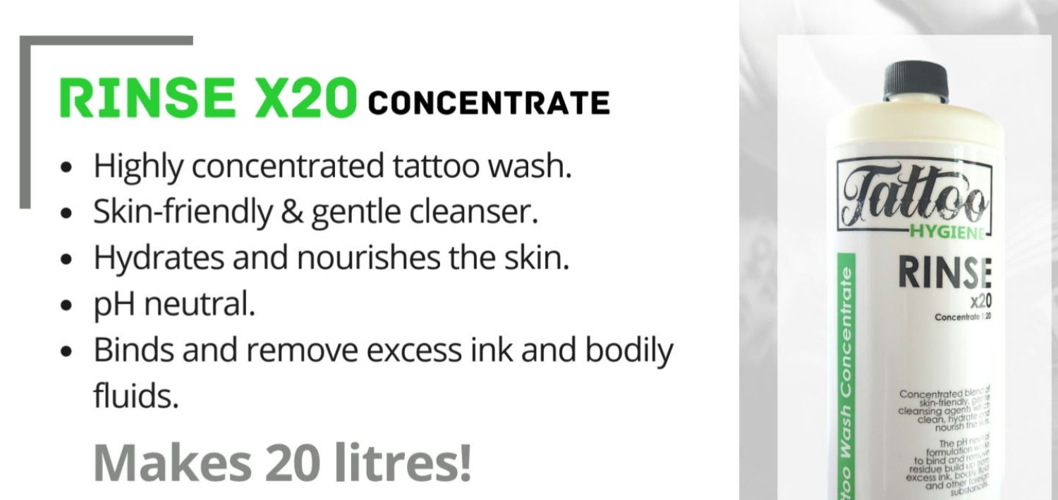 RINSE X20 Tattoo wash 1L