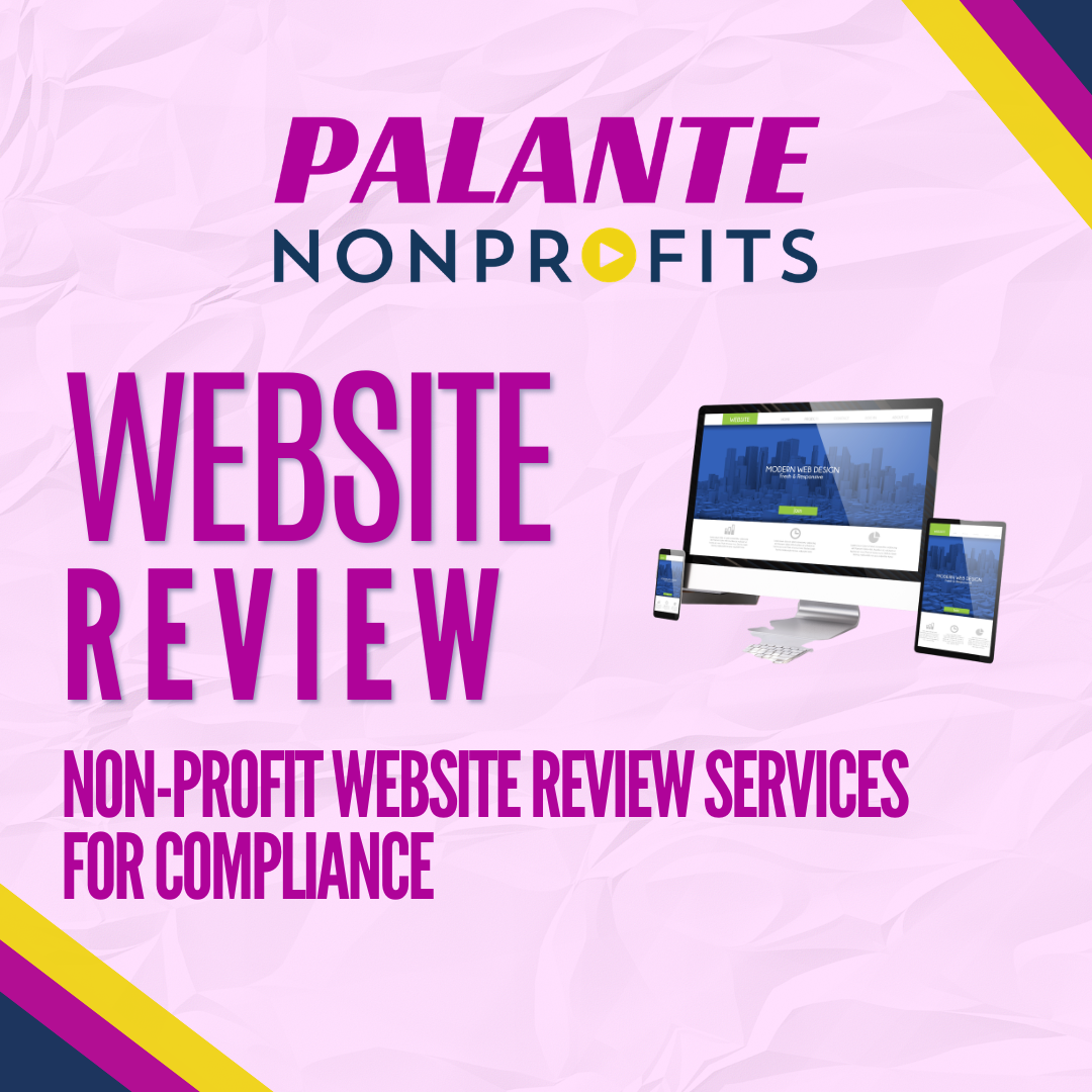 Nonprofit Website review for Compliance