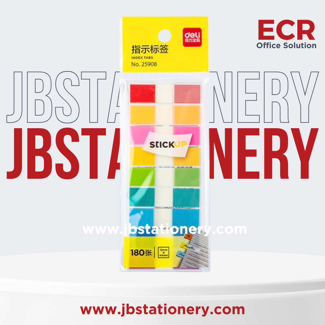 DELI 25908 INDEX TAB 12MM x44MM 9*20pcs