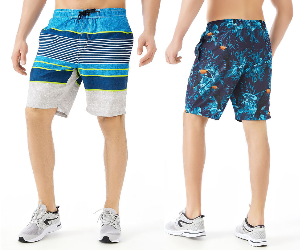 Thumbnail: Men's 2-Pack  Quick Dry Beach Shorts With Pockets