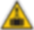A safety sign indicating a crane