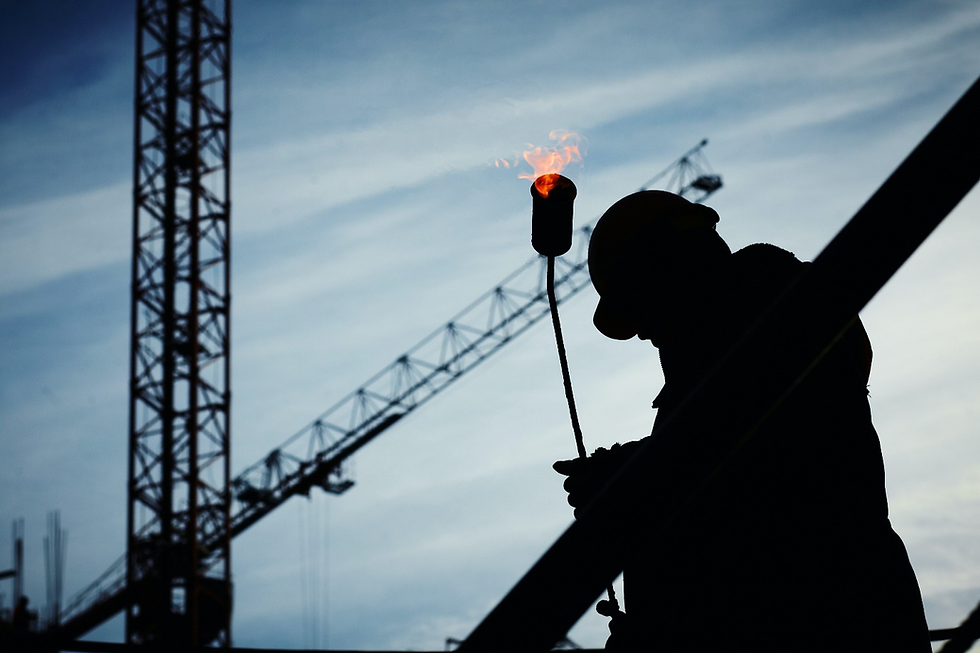 a man holding a flame thrower