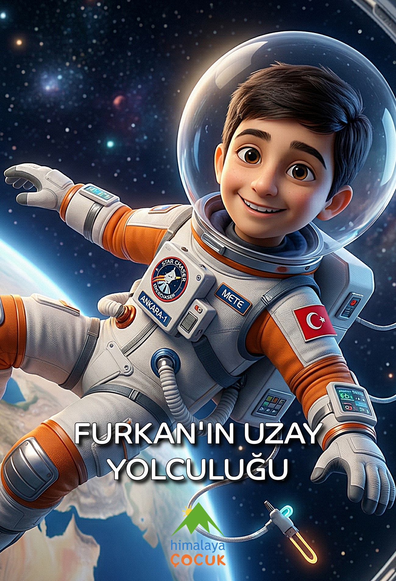 Astronot Temalı Kişiye Özel Çocuk Kitabı