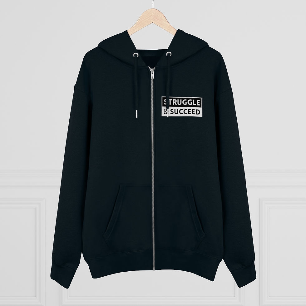 Thumbnail: Struggle And Succeed Zip Hoodie w/ Heavy Fabric