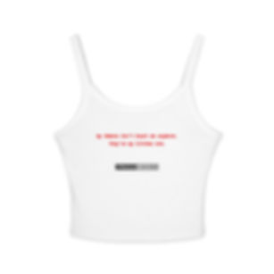 My demons don’t haunt me anymore. They’re my bitches now. Cropped Tank