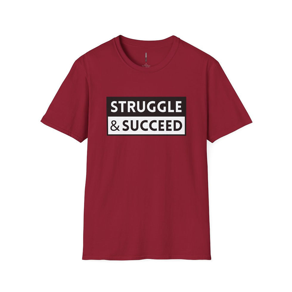 Thumbnail: Struggle & Succeed Unisex Softstyle T-Shirt