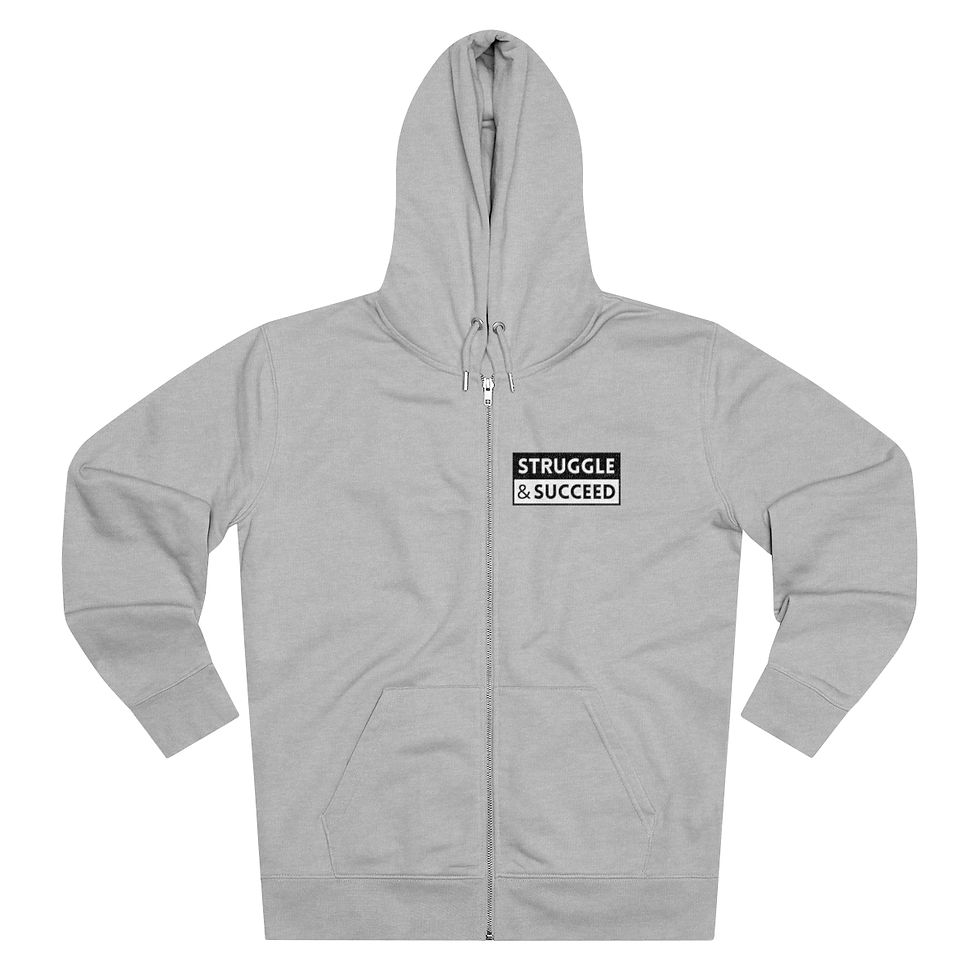 Thumbnail: Struggle And Succeed Zip Hoodie w/ Heavy Fabric