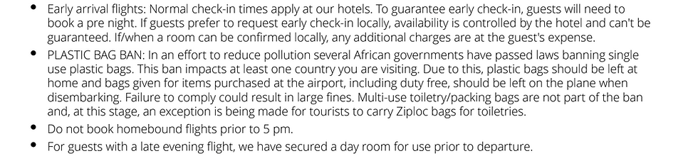 Important Advisements for Kenya safari