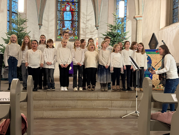 Chorauftritt auf dem Weihnachtsmarkt in Dellwig