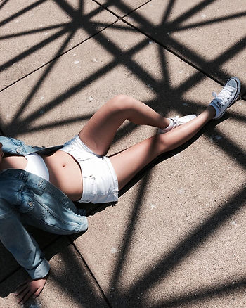 Stonewash Blue Denim Jacket With Pockets  Frayed White Denim Shorts