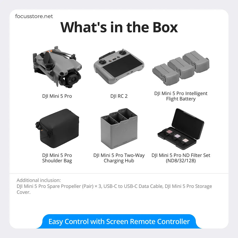 Miniatura: DJI Mini 5 Pro Fly More Combo + control remoto RC2