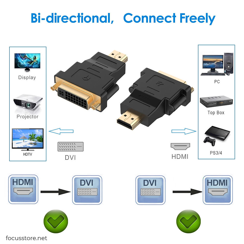 Miniatura: Adaptador HDMI a DVI-D, macho a hembra