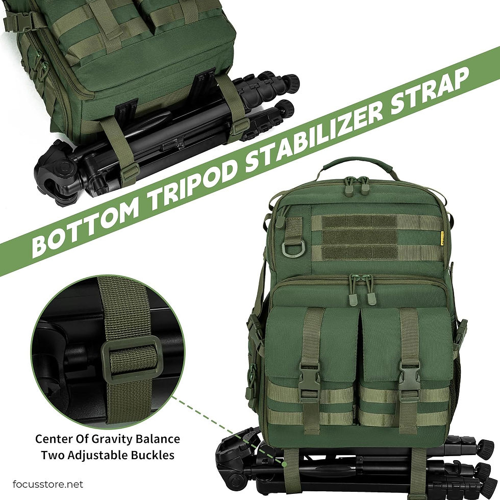 Miniatura: Mochila para cámara con compartimento para laptop de 15.6 pulg (verde)