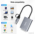 Miniatura: Lector de tarjetas CFexpress tipo A con USB 3.2 (Gen 2) USB-C y USB-A 2 en 1