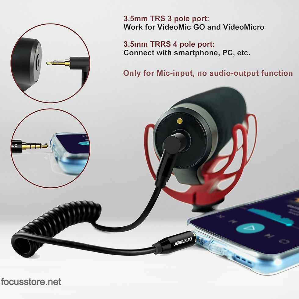 Miniatura: DUKABEL TRS a TRRS Adaptador de micrófono para Smartphone