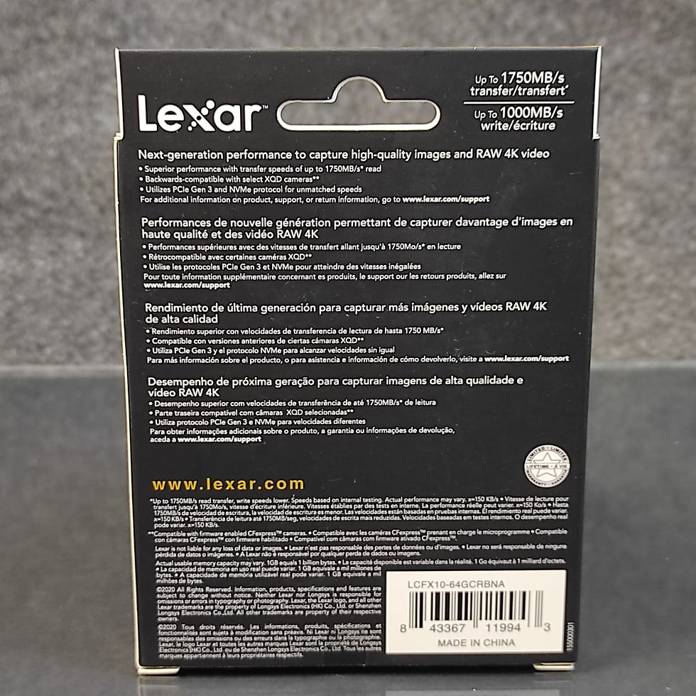 Miniatura: Tarjeta de memoria Lexar Professional CFexpress 64GB Type-B, 1750MB/s Read, 1000