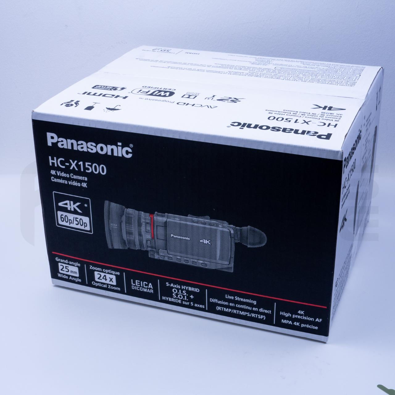 Panasonic HC-X1500 UHD 4K HDMI con zoom de 24x