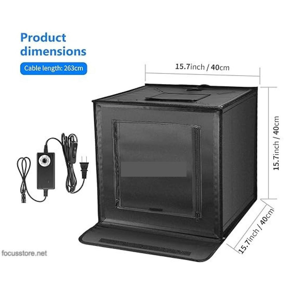 Miniatura: Caja de luz para estudio fotográfico de 40cm