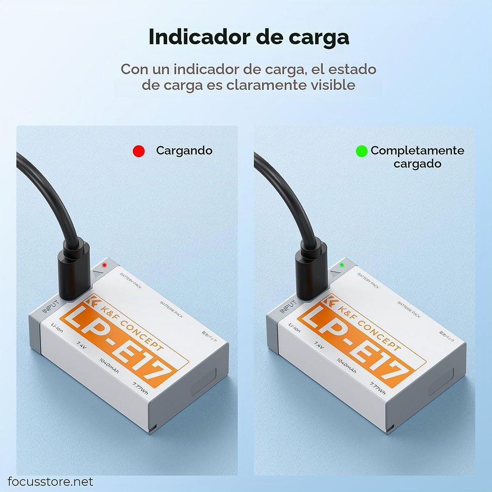 Miniatura: K&F CONCEPT LP-E17, USB-C, kit 2 baterías
