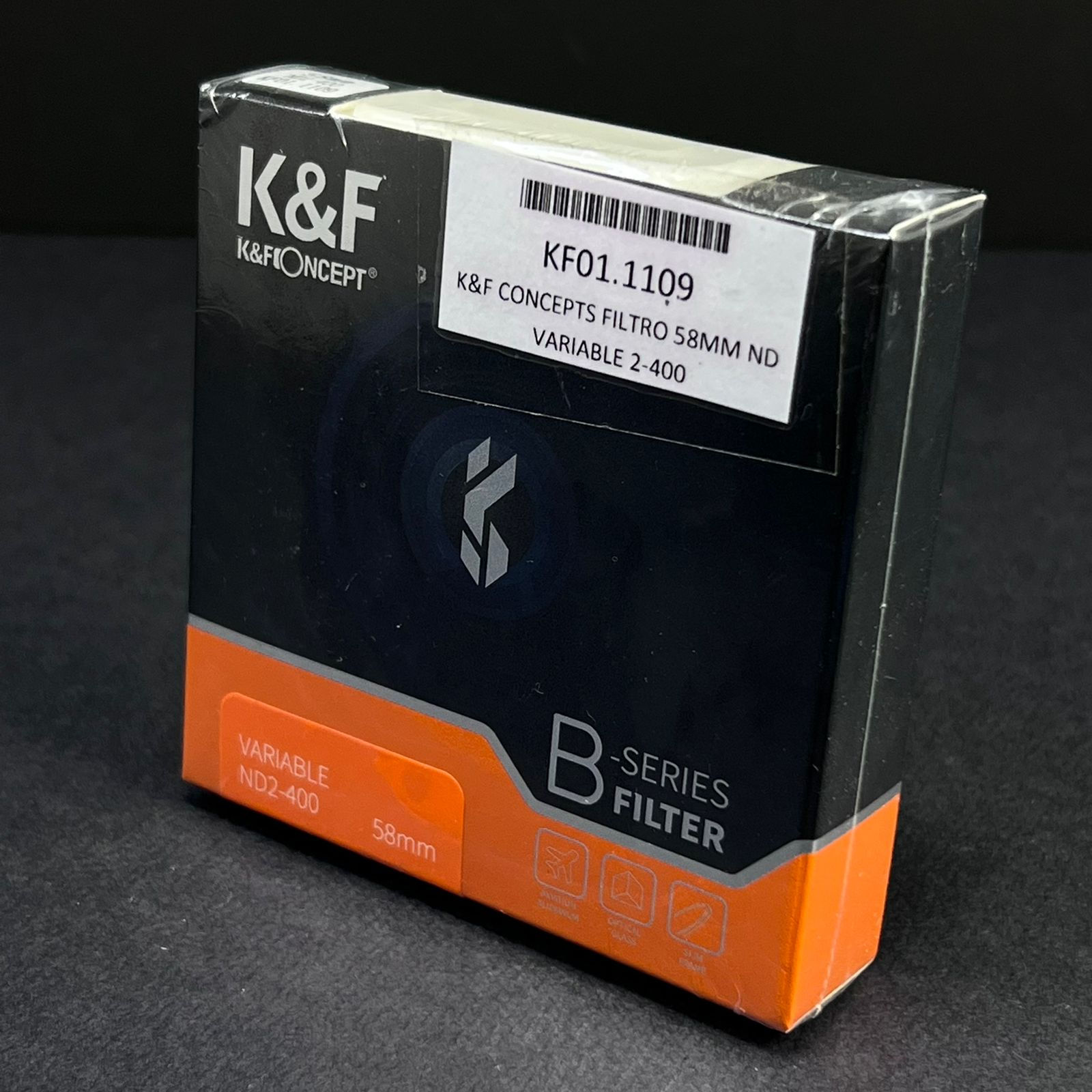 K&F Concept filtro 58MM ND Variable 2-400