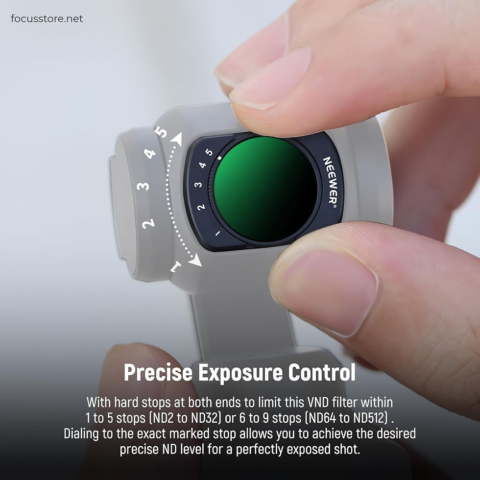 Miniatura: NEEWER Kit variable ND2-ND32 y ND64-ND512 para DJI Osmo Pocket 3