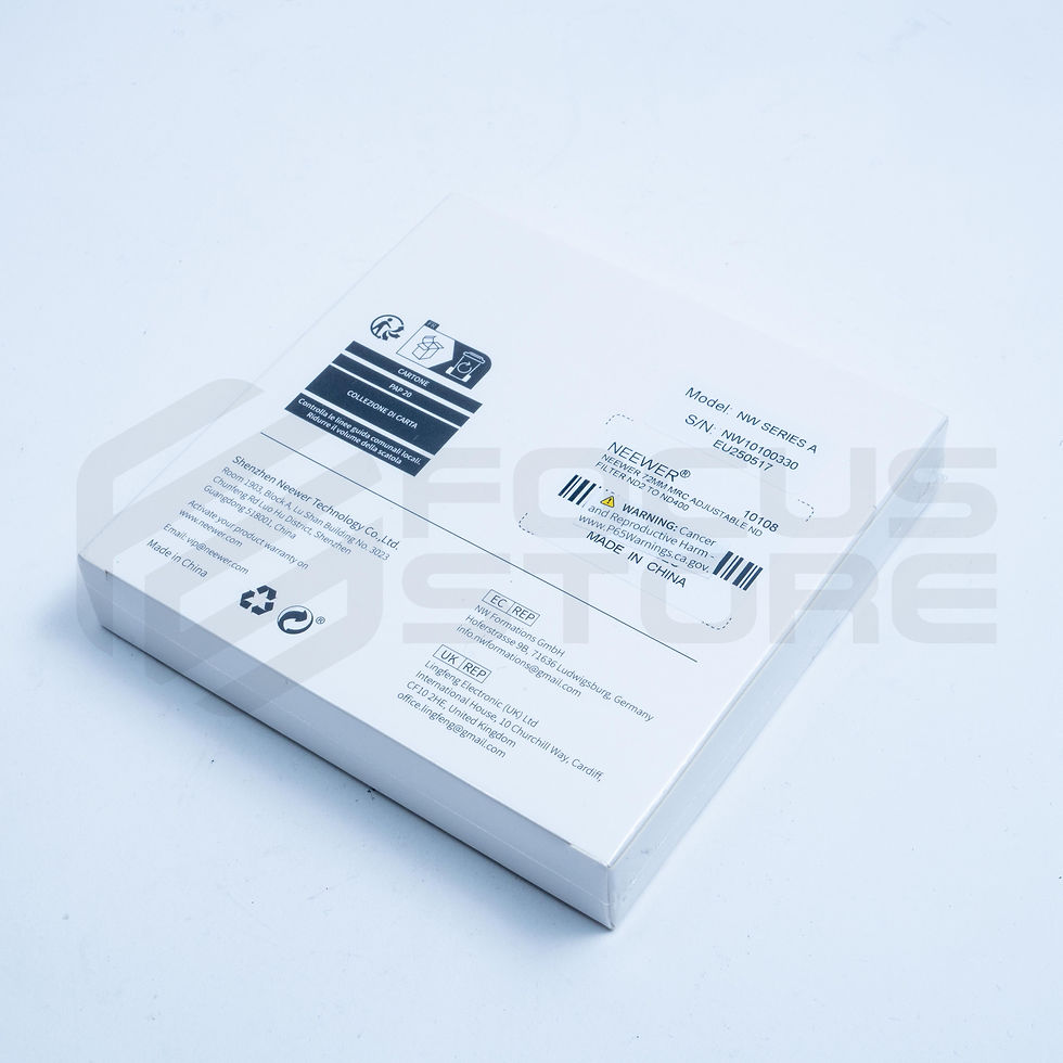 Miniatura: NEEWER 72mm Filtro ND Variable ND2-ND400 (1-9 Paradas)