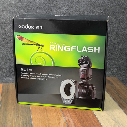 Godox ML150 Macro Ring Flash for Canon, Nikon, Pentax, Olympus DSLR