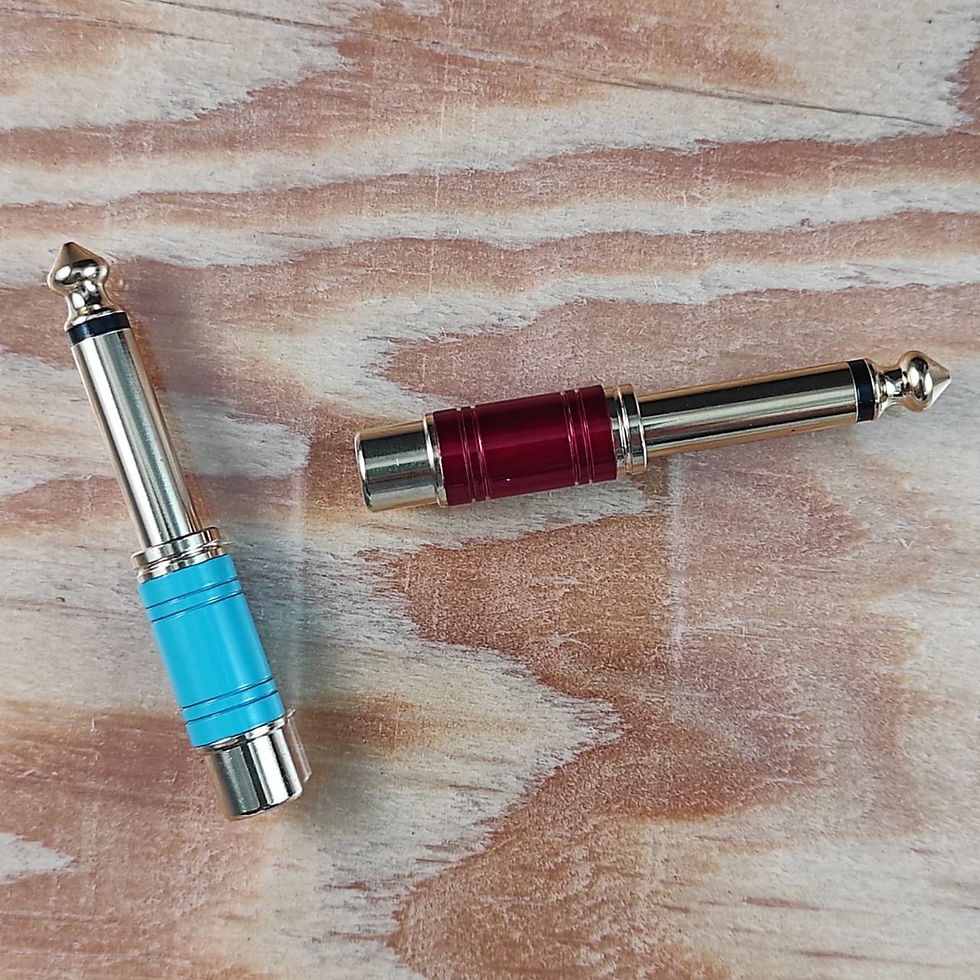 Miniatura: TISINO (2)Adaptador RCA a 1/4 de diámetro,  hembra a conector jack TS mono