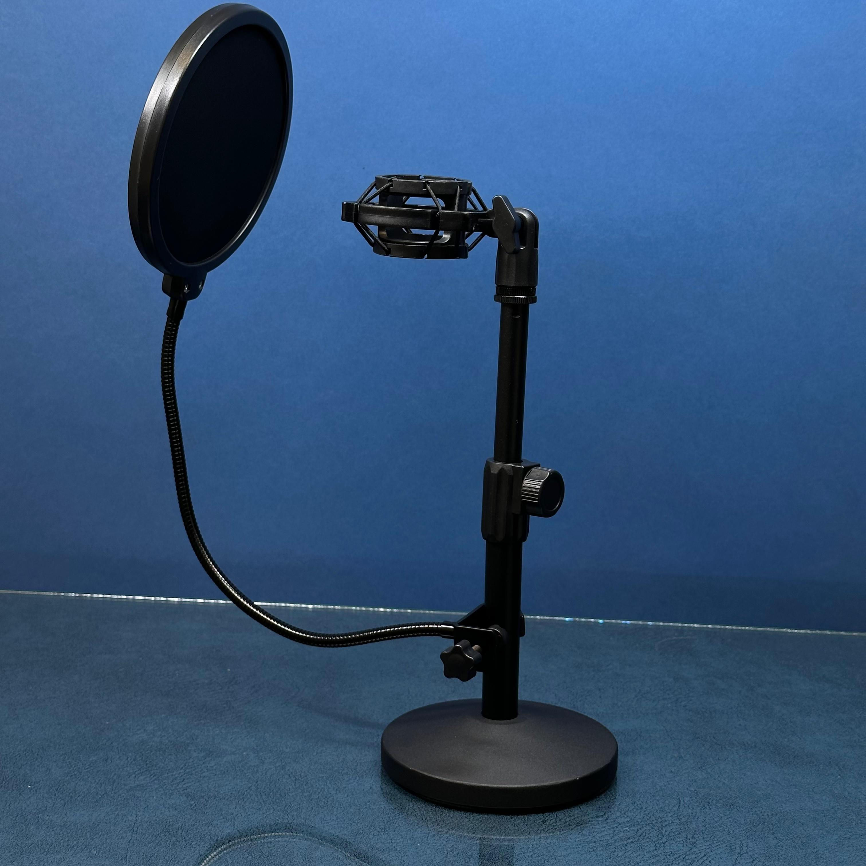 InnoGear - Soporte para micrófono, clip de micrófono, montaje de choque, antipop