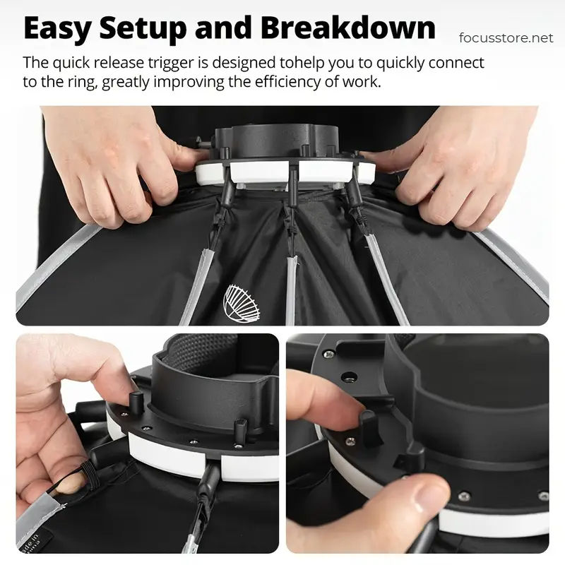 Miniatura: Mini Softbox octogonal 40cm PS40 para speedlite