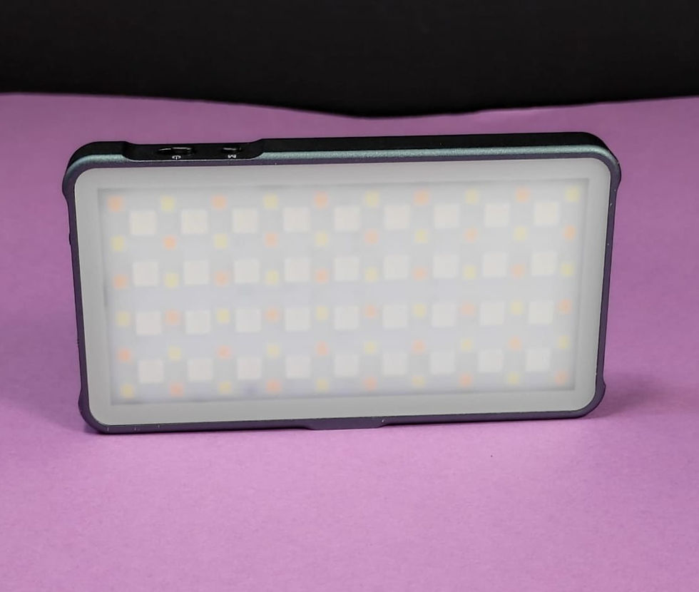 Miniatura: Luz de video RGB Simorr recargable CRI 96+