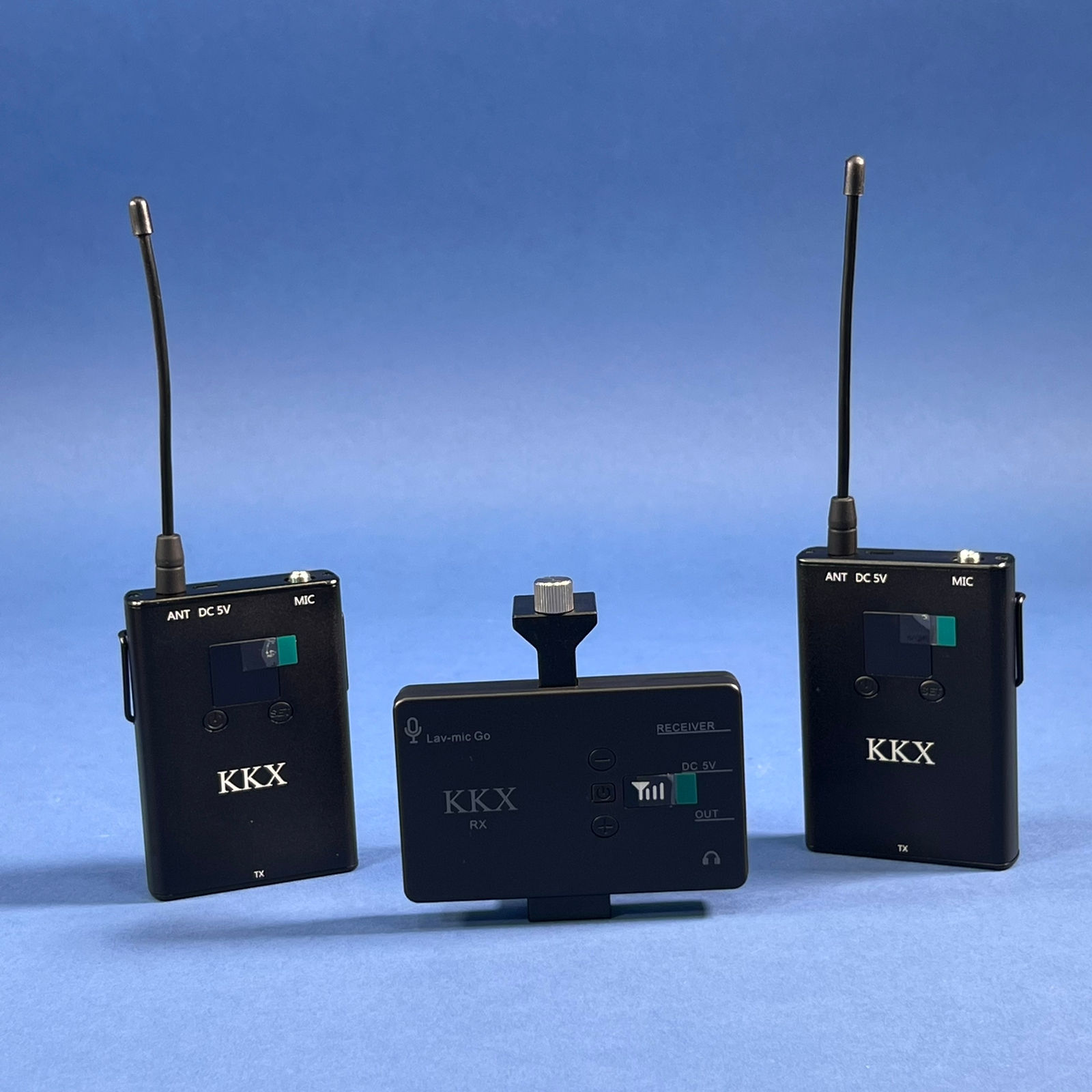 KKX-XK200 Sistema de micrófono inalámbrico Lavalier UHF profesional