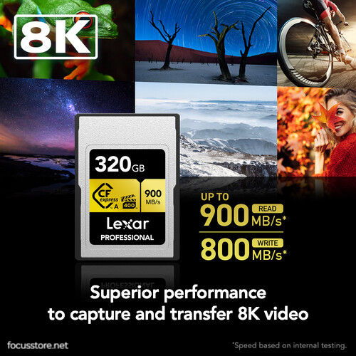Miniatura: Lexar Tarjeta CFexpress tipo A 320GB, serie GOLD